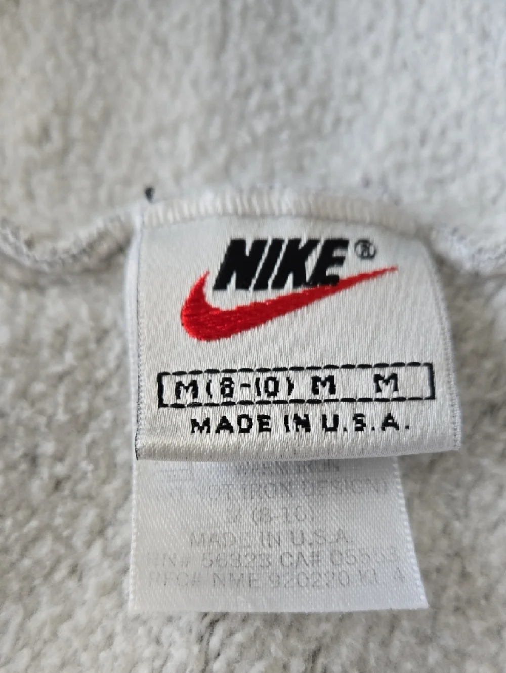 Vintage Nike 90s Heather Gray Fleece Sweatpants Embroidered Swoosh Women’s M USA